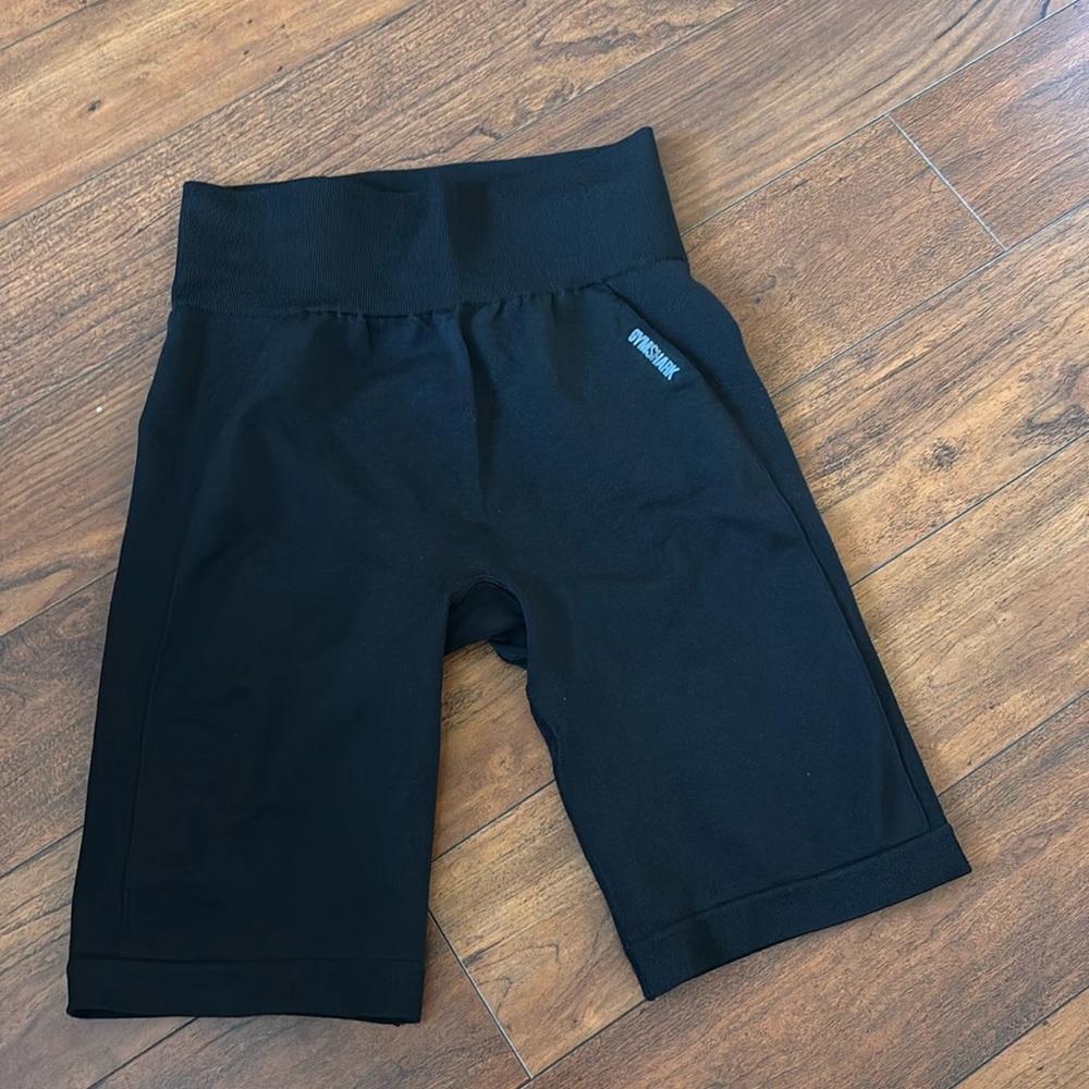 Black GYMSHARK Biker Shorts